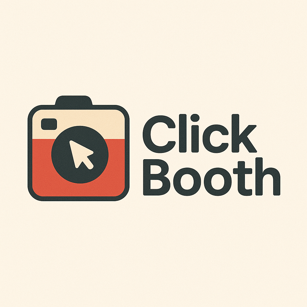 Screenshot of Click Booth App project showing the main interface